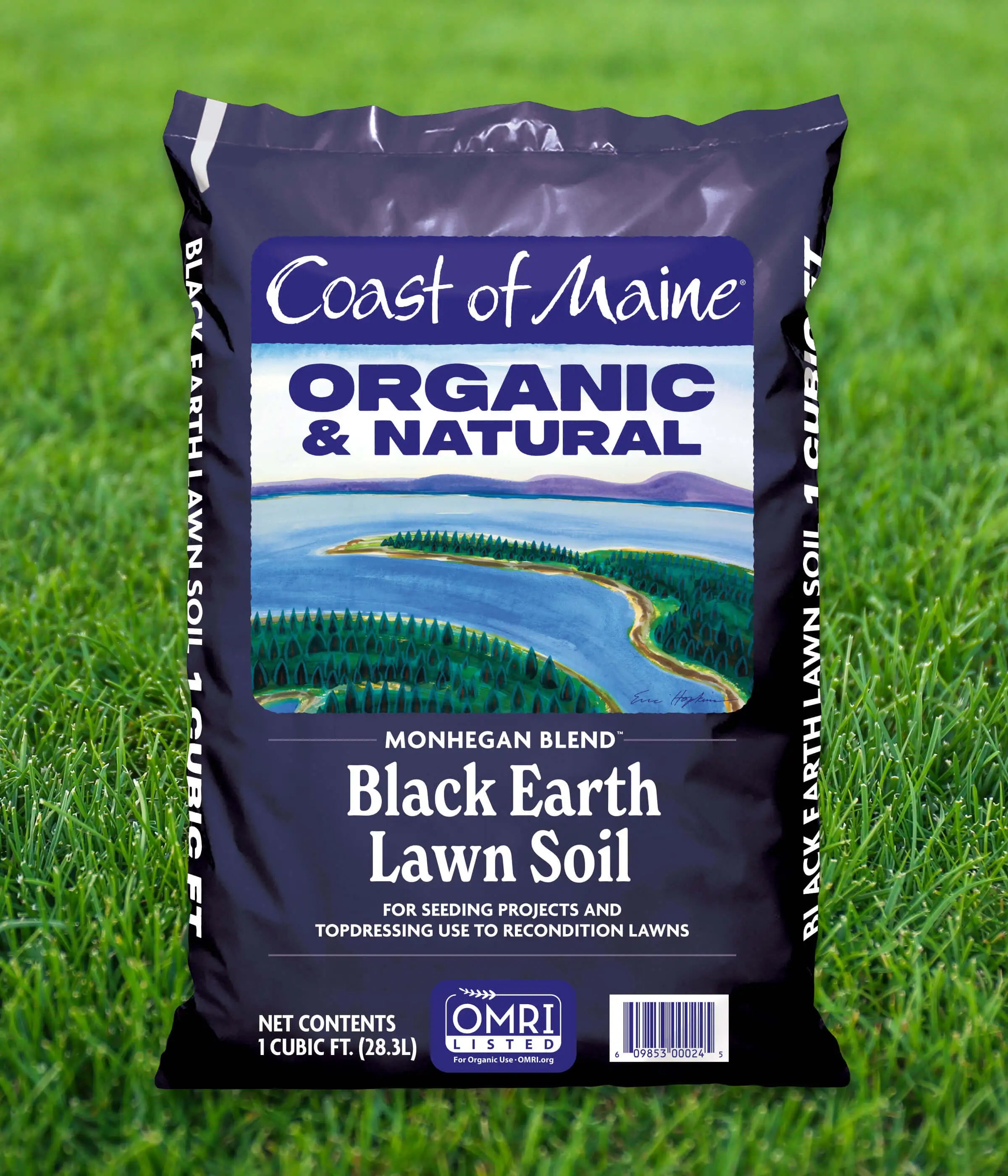 Monhegan Blend: Black Earth Lawn Soil – Coast of Maine Organic