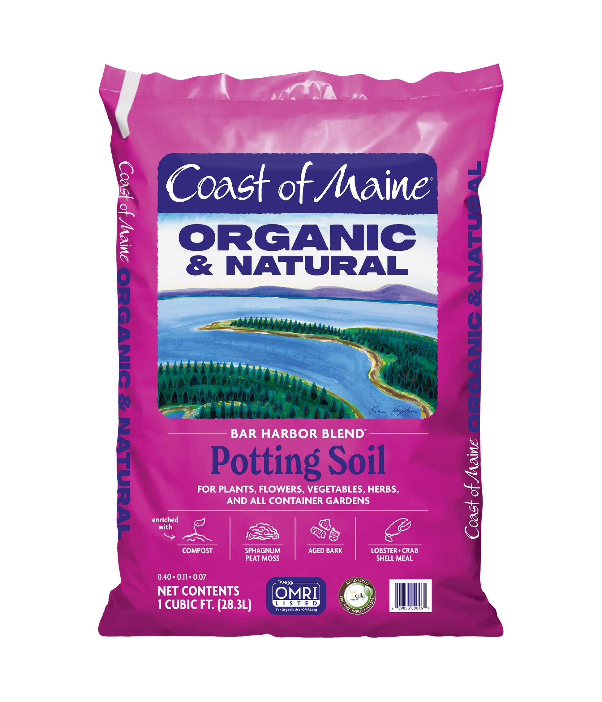 certified organic potting mix Bar Harbor Blend Organic Potting Soil – 8 qt