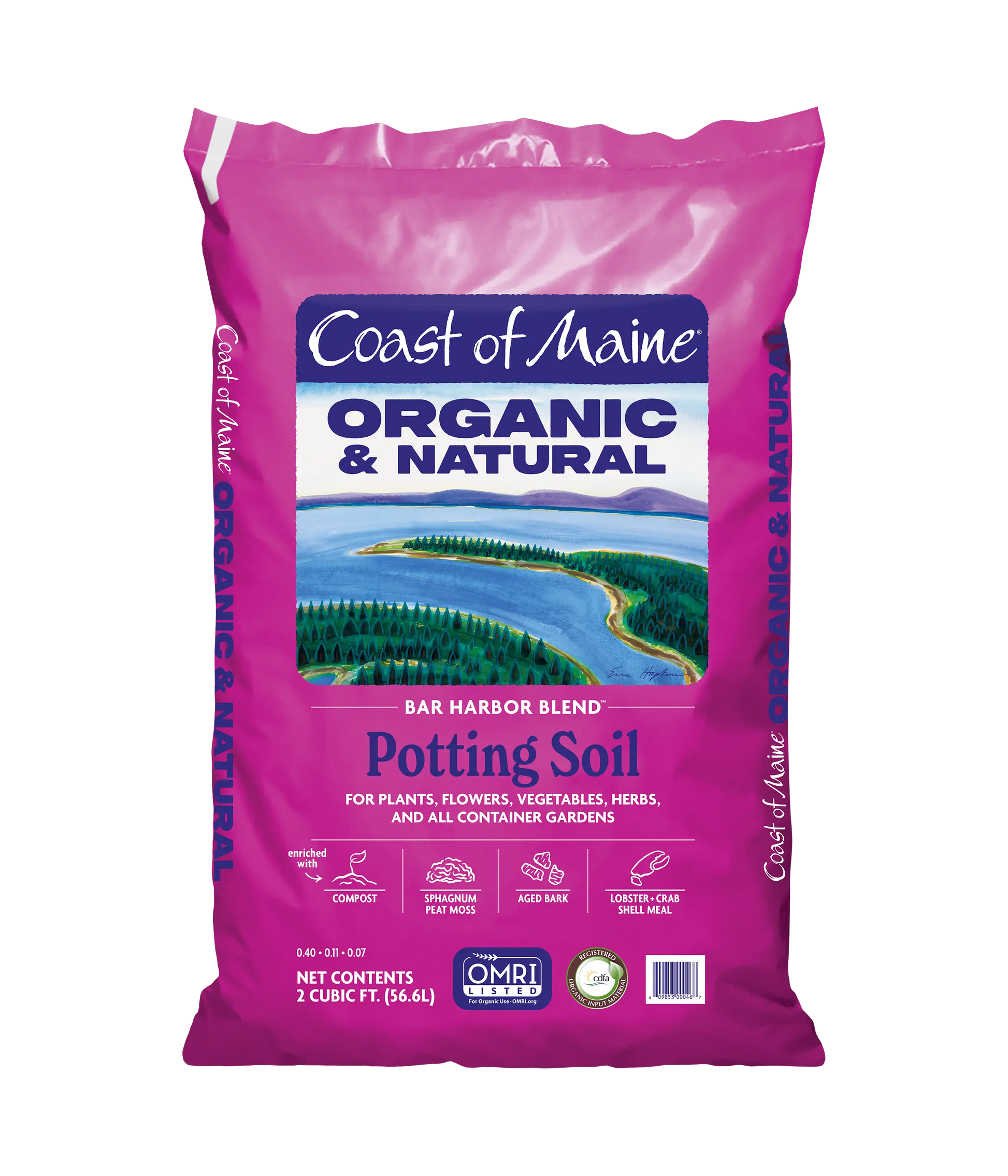organic vegetable potting mix Bar Harbor Blend Organic Potting Soil – 8 qt