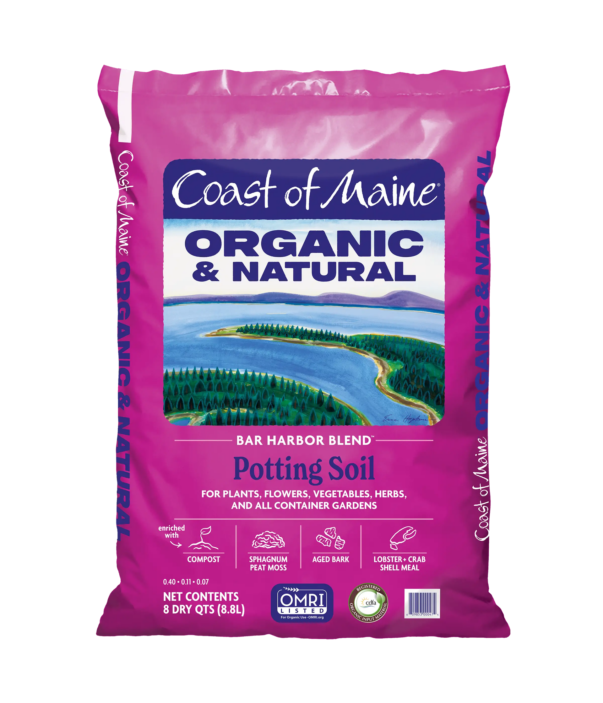 Bar Harbor Blend Organic Potting Soil – 8 qt
