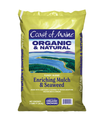 Coast of Maine Fundy Blend Organic Enriching Mulch and Seaweed two cubic foot bag