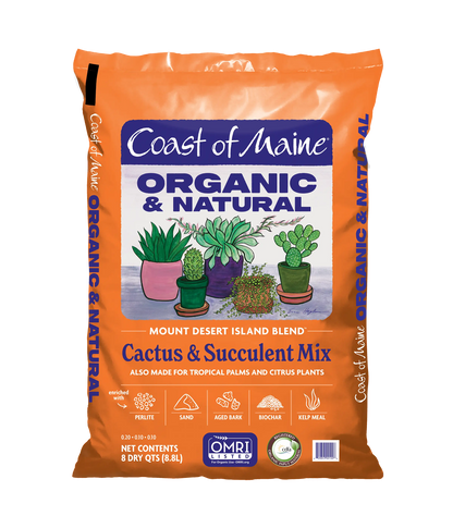 succulent plant mix Mount Desert Island Blend™ Organic Cactus & Succulent Mix – Coast of Maine Organic Products