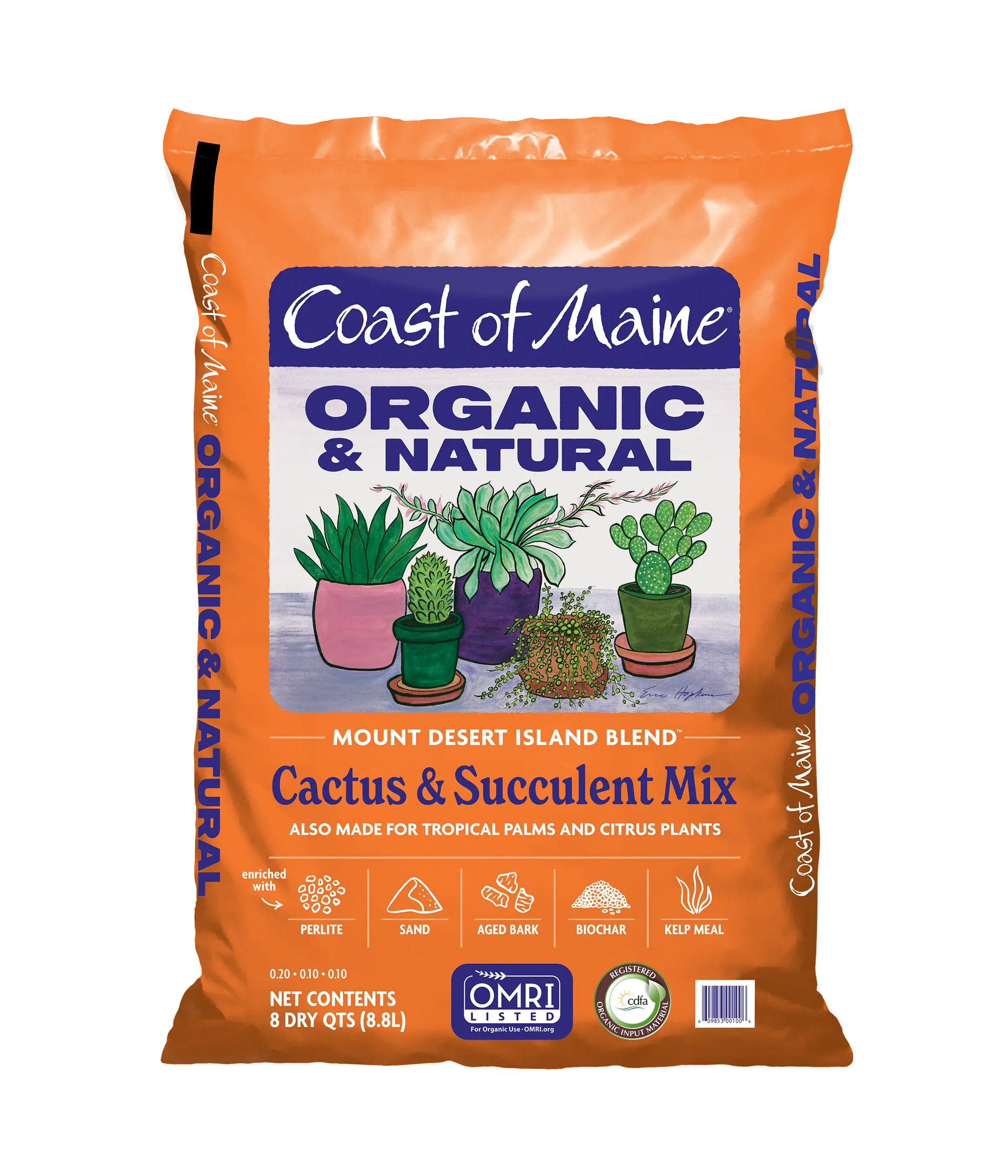 Coast of Maine Mount Desert Island Organic Cactus & Succulent Soil Mix